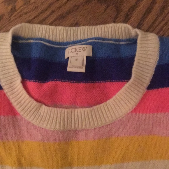 Jcrew rainbow 80% wool sweater - Picture 2 of 4